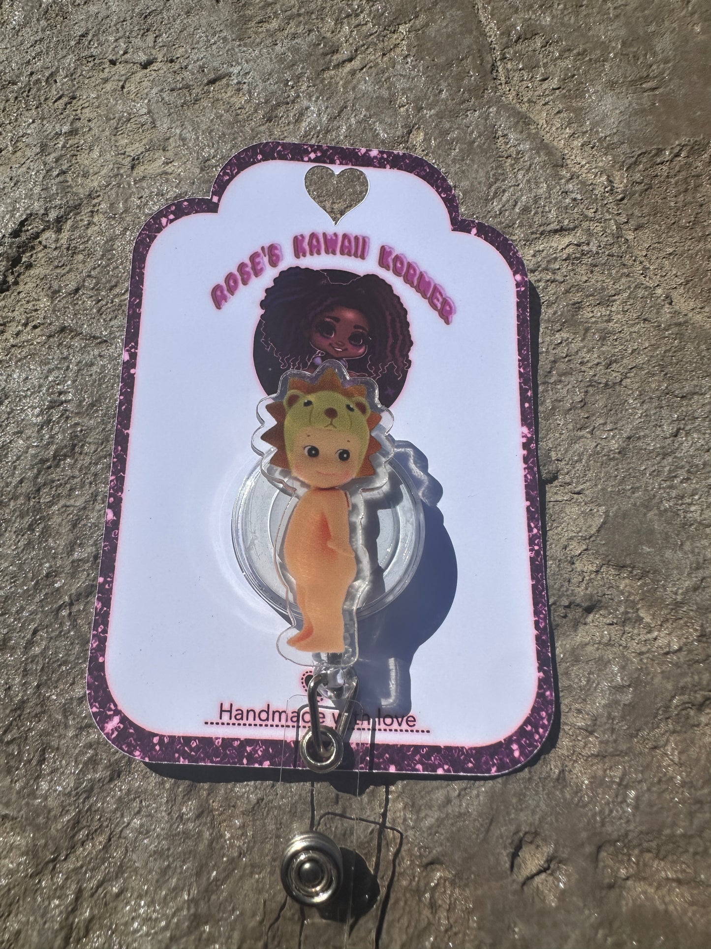 Sonny Angel inspired badge reels Acrylic