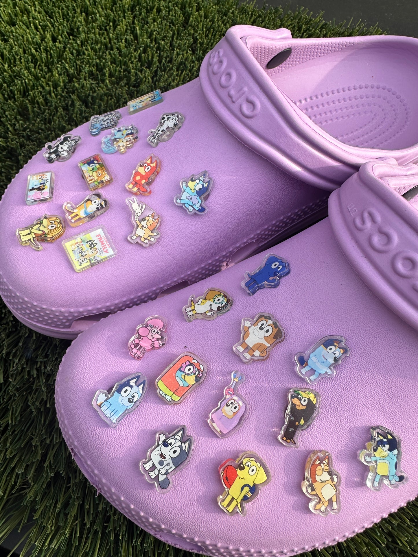Bluey croc shoe charms 1,3,5,10 pcs