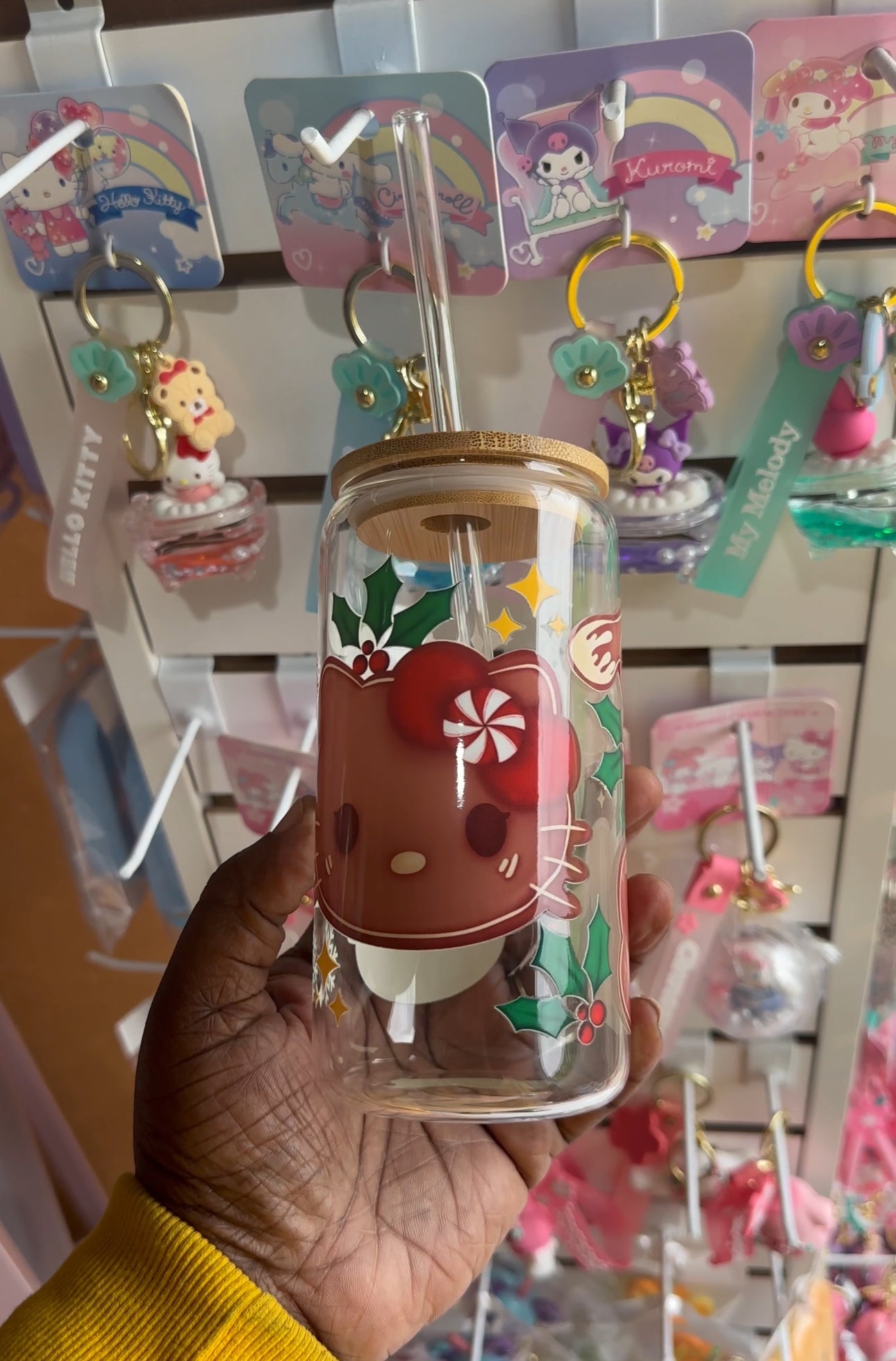 Gingerbread cookie Sanrio friends glass Libby