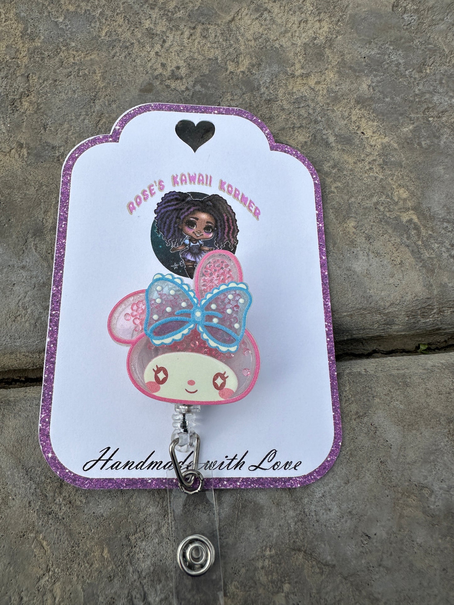 Sanrio Kawaii Shaker badge reel