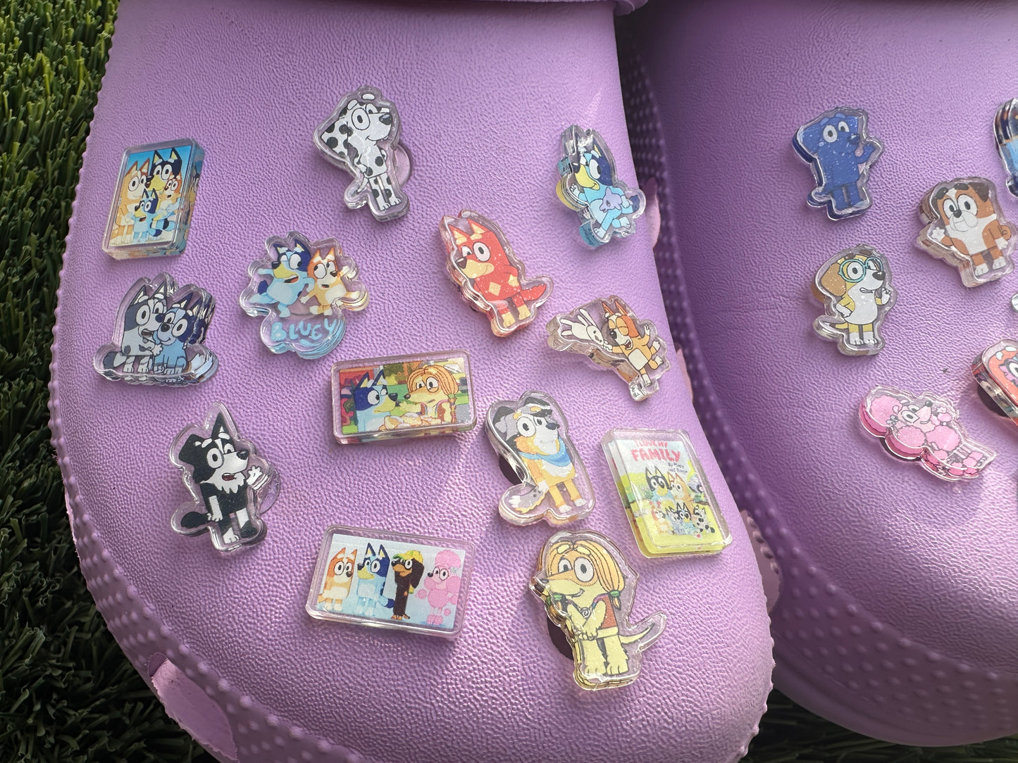 Bluey croc shoe charms 1,3,5,10 pcs