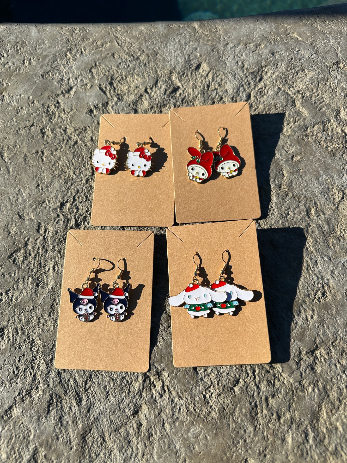 Kawaii Christmas earrings