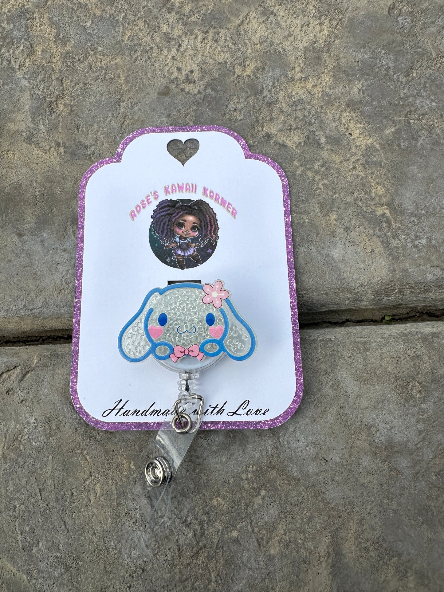 Sanrio Kawaii Shaker badge reel