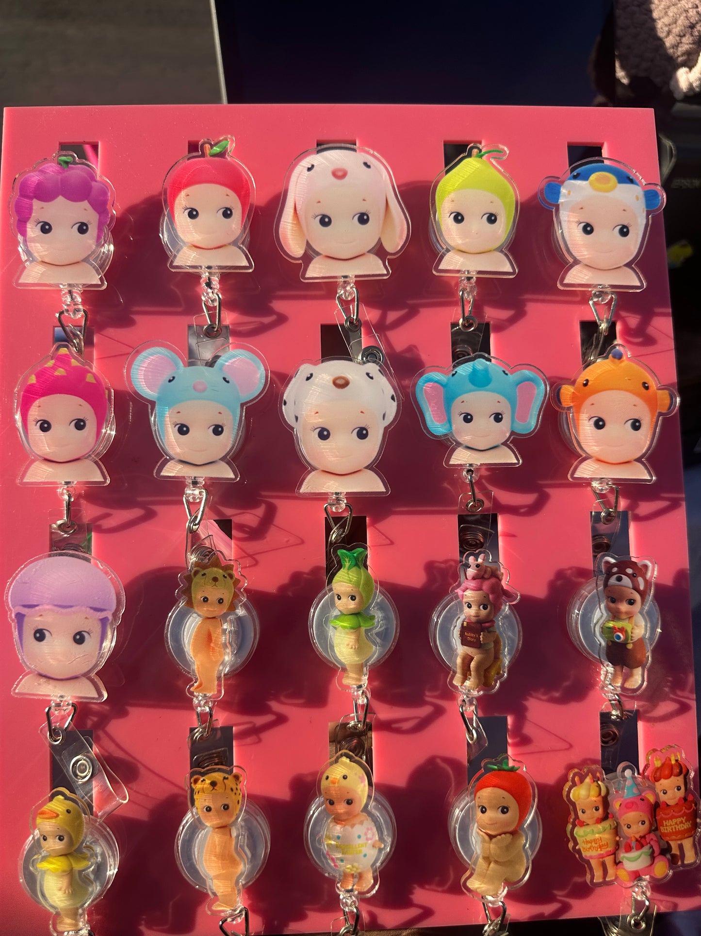 Sonny Angel inspired badge reels Acrylic