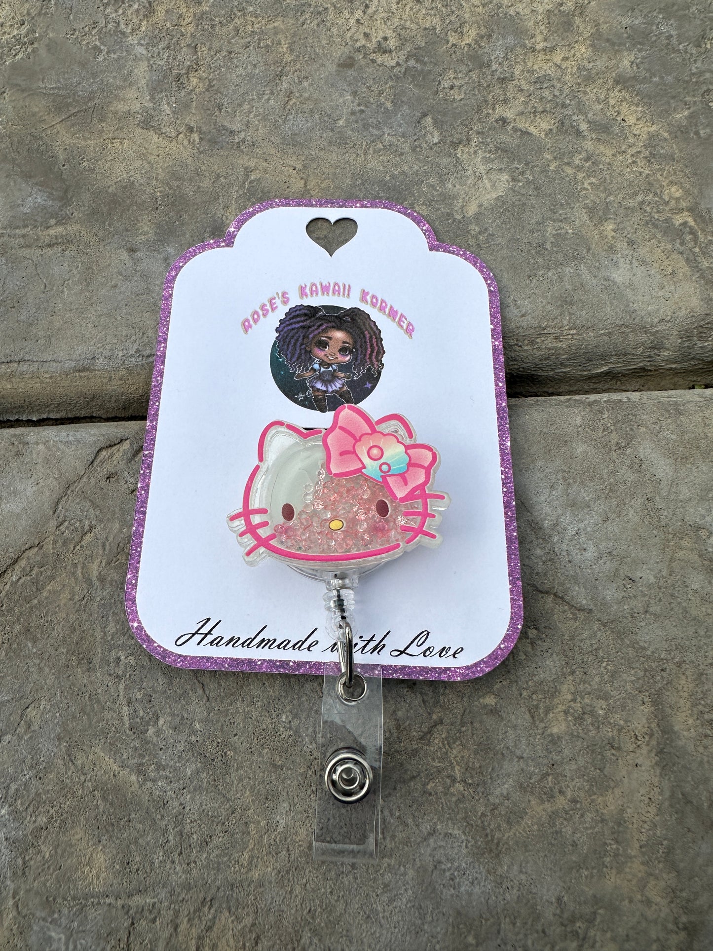 Sanrio Kawaii Shaker badge reel