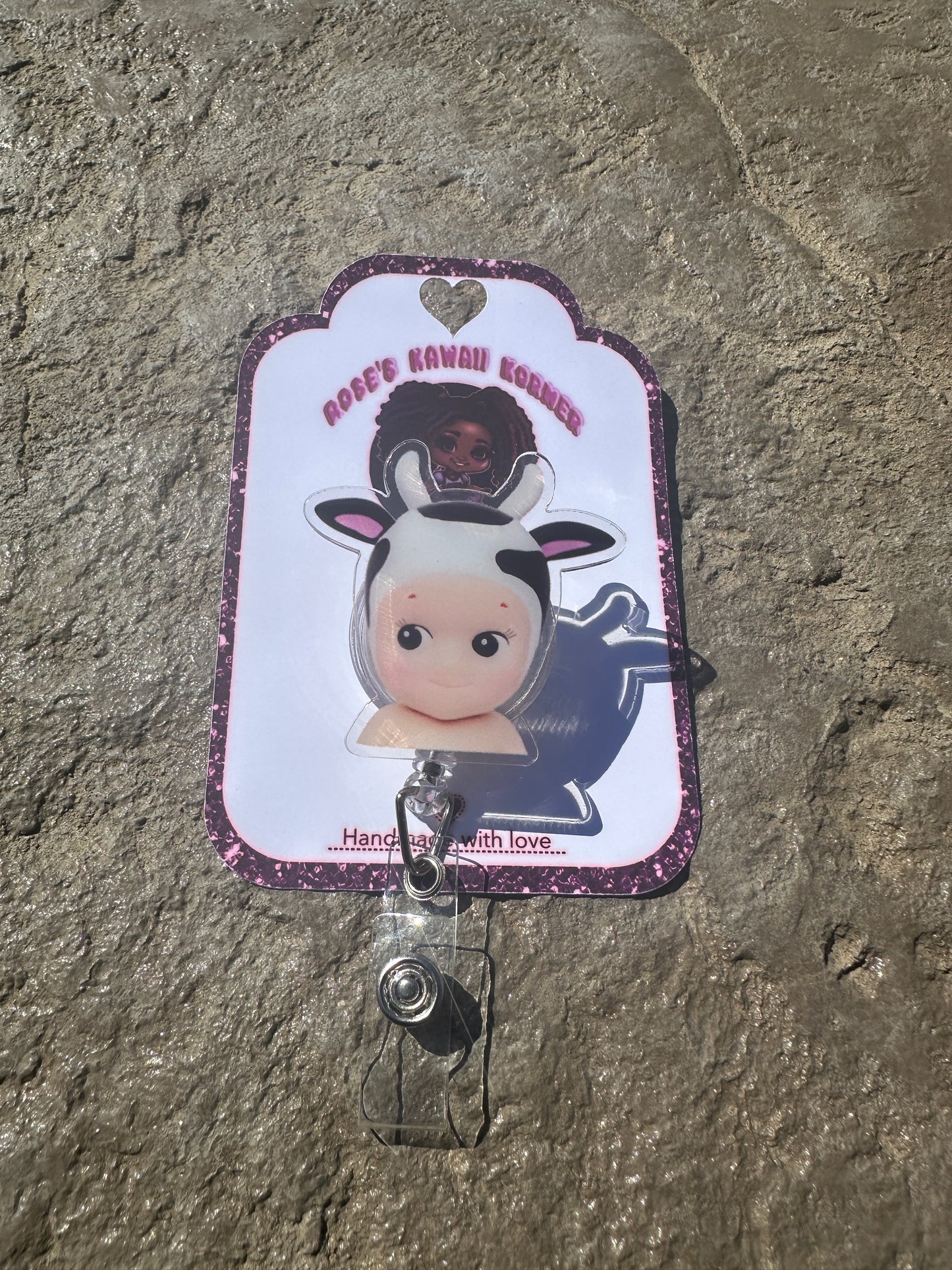 Sonny Angel inspired badge reels Acrylic