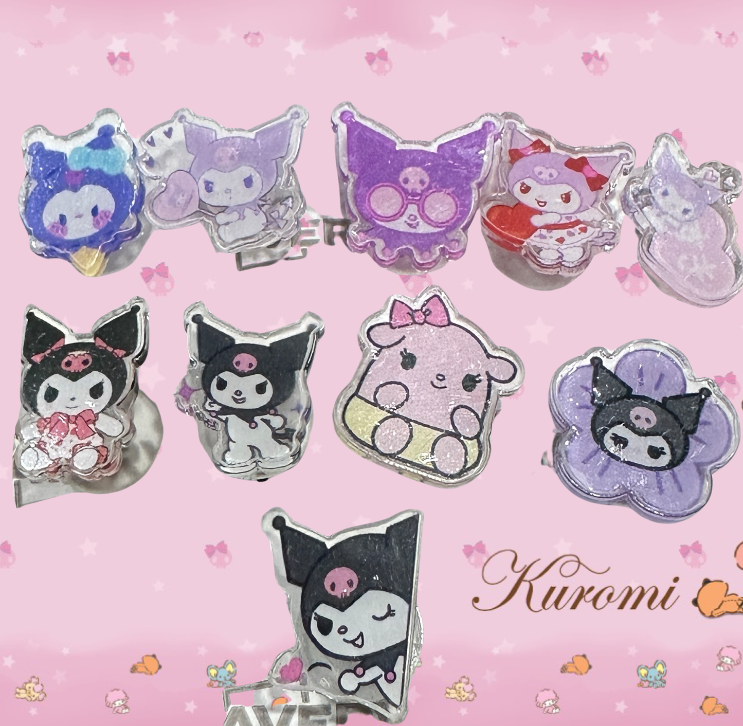 Kuromi shoe charms| kawaii | 1,3,5,10 pcs