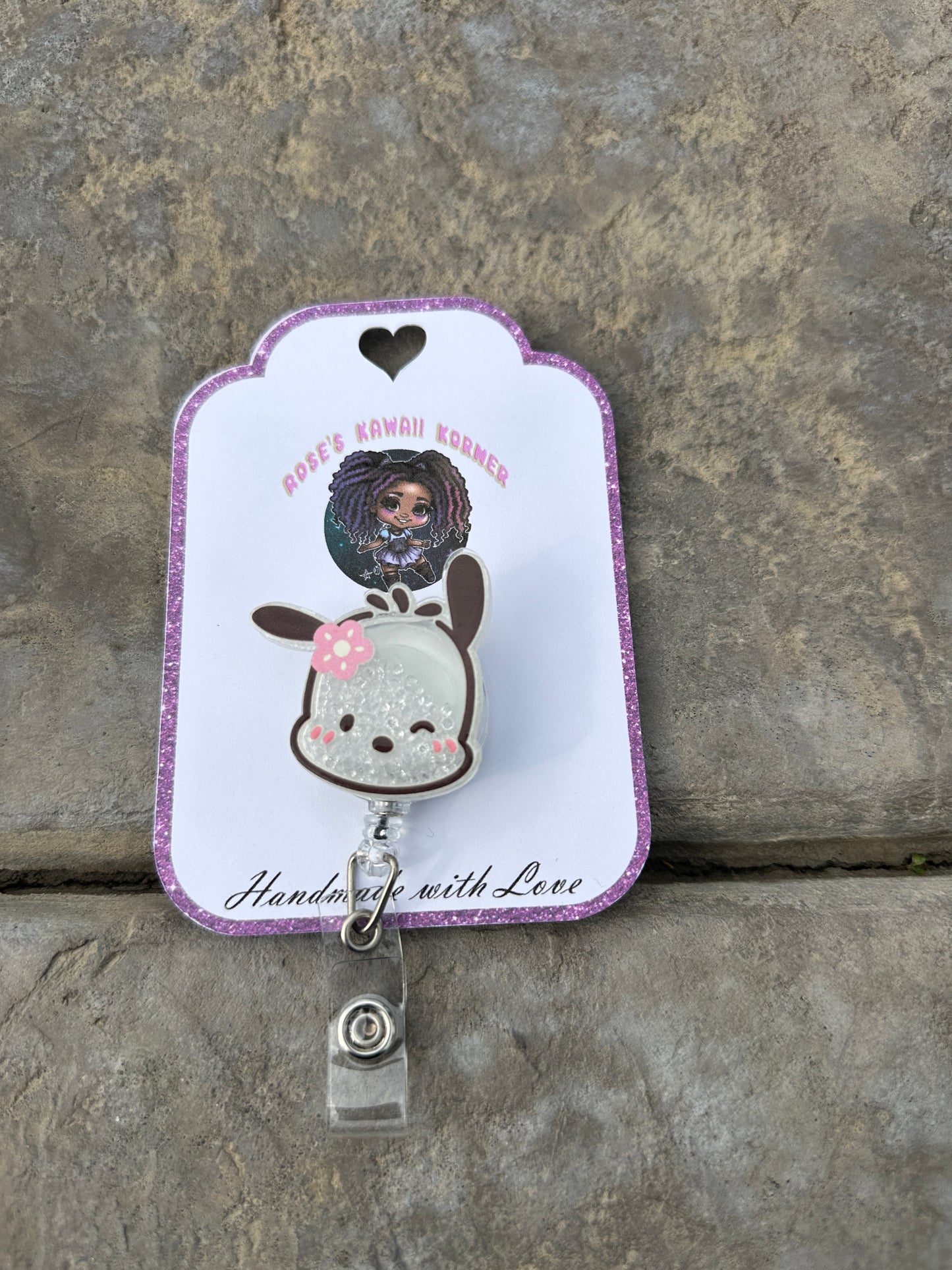 Sanrio Kawaii Shaker badge reel