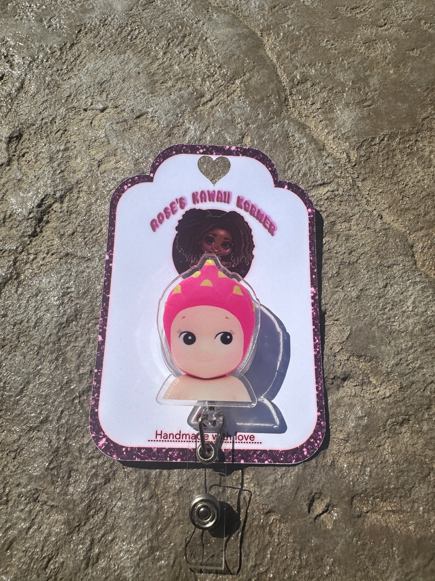 Sonny Angel inspired badge reels Acrylic