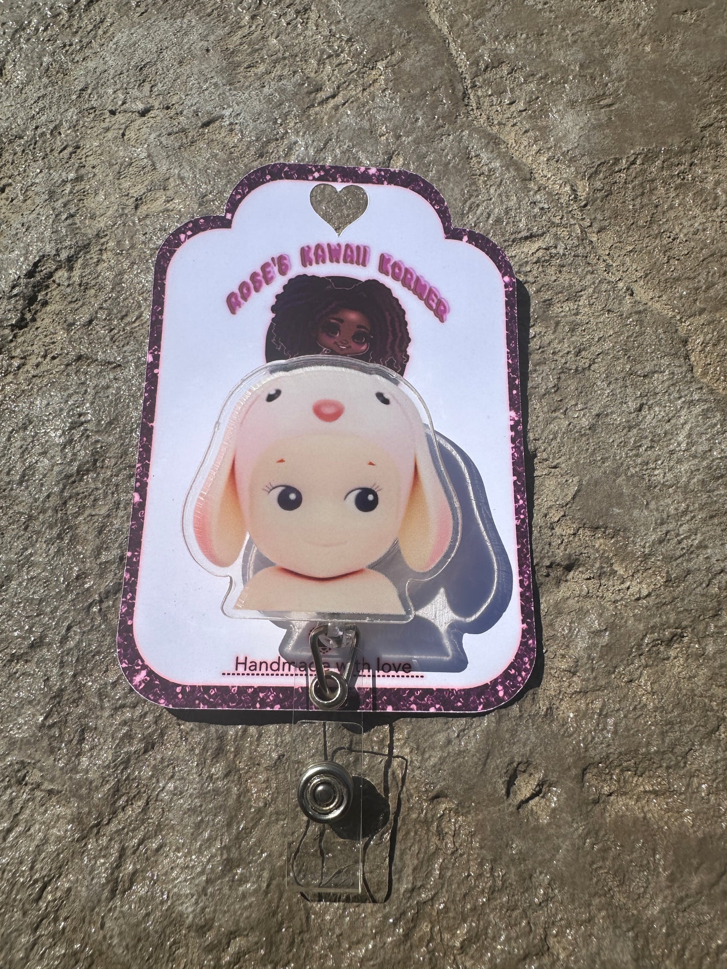 Sonny Angel inspired badge reels Acrylic