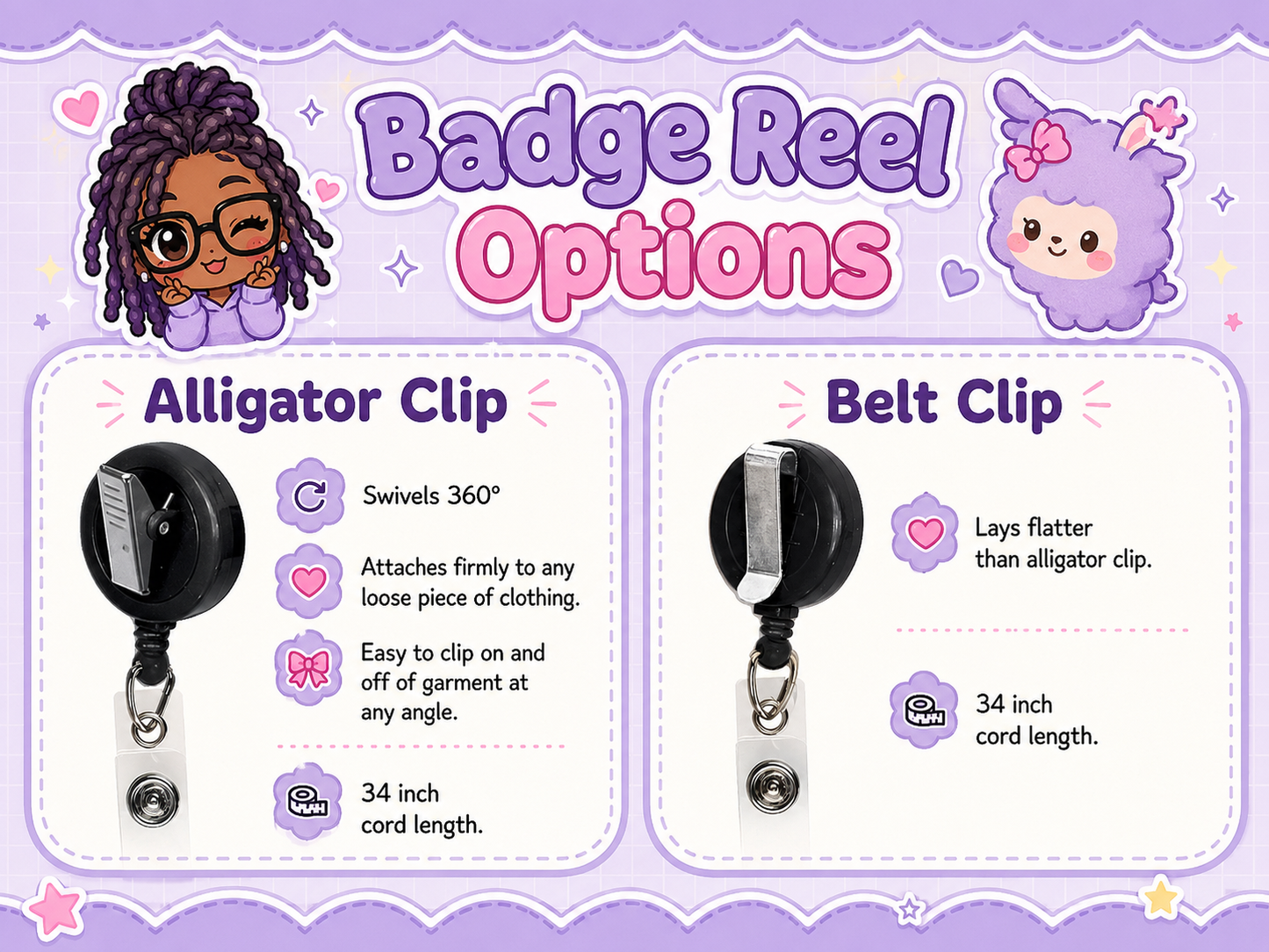 🍣 Kawaii Sushi Badge Reels | Cute Sushi Retractable ID Badge Holder | Handmade Acrylic Badge Reel for Nurses, CNAs, Medical Assistants, Lab Techs & Healthcare Workers