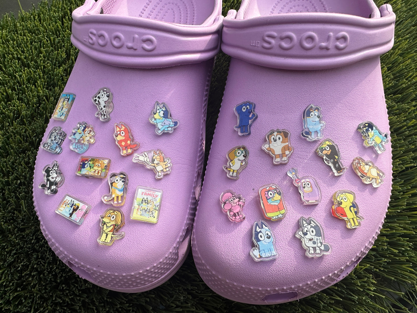 Bluey croc shoe charms 1,3,5,10 pcs