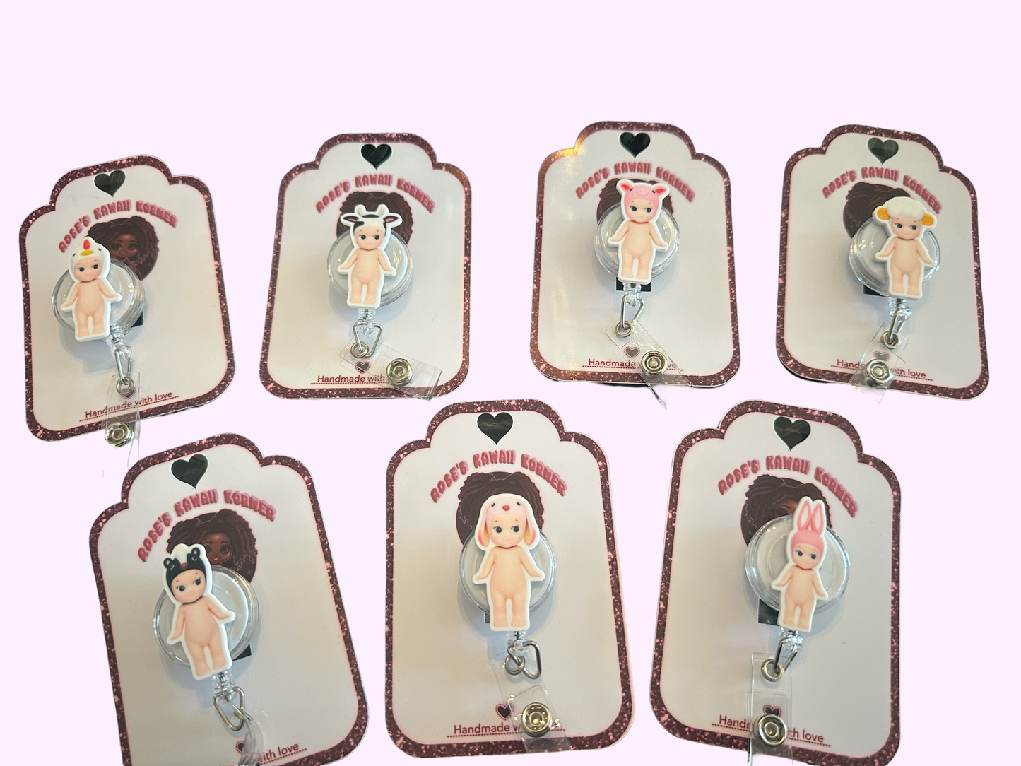 Sonny Angel inspired badge reels