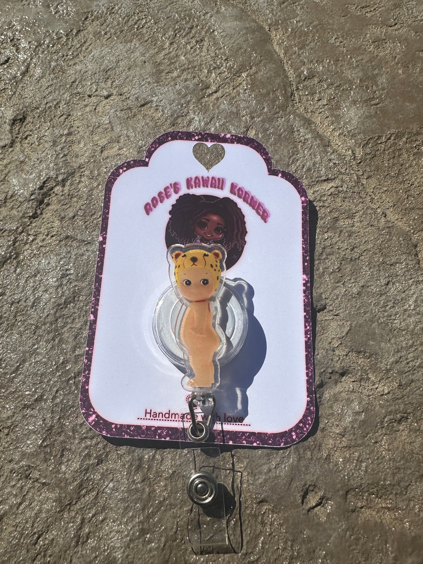 Sonny Angel inspired badge reels Acrylic
