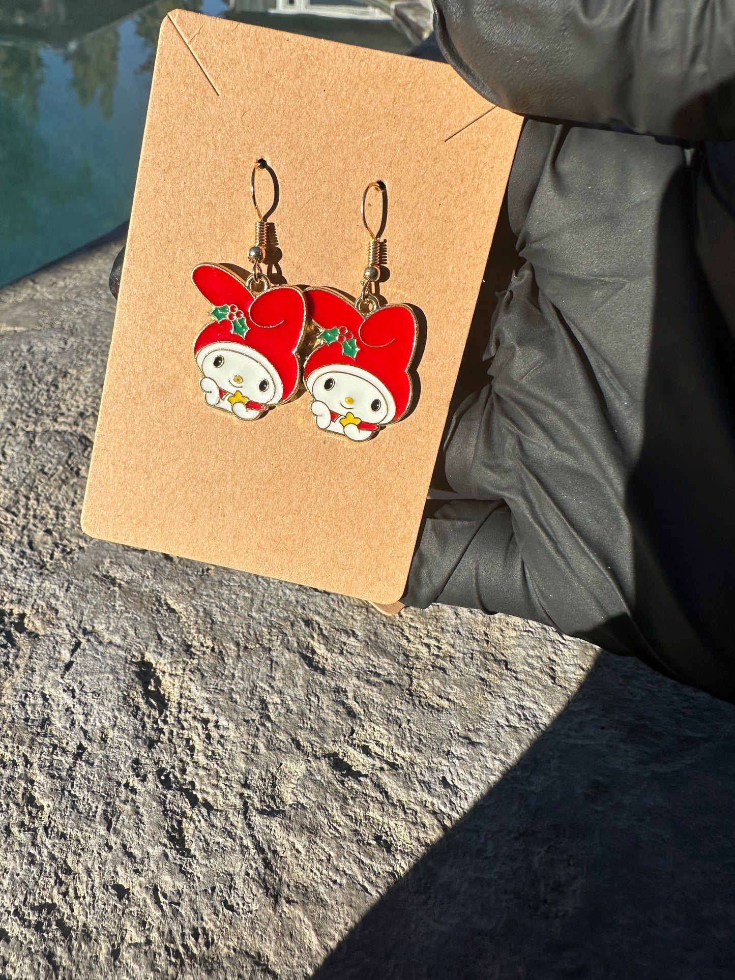 Kawaii Christmas earrings