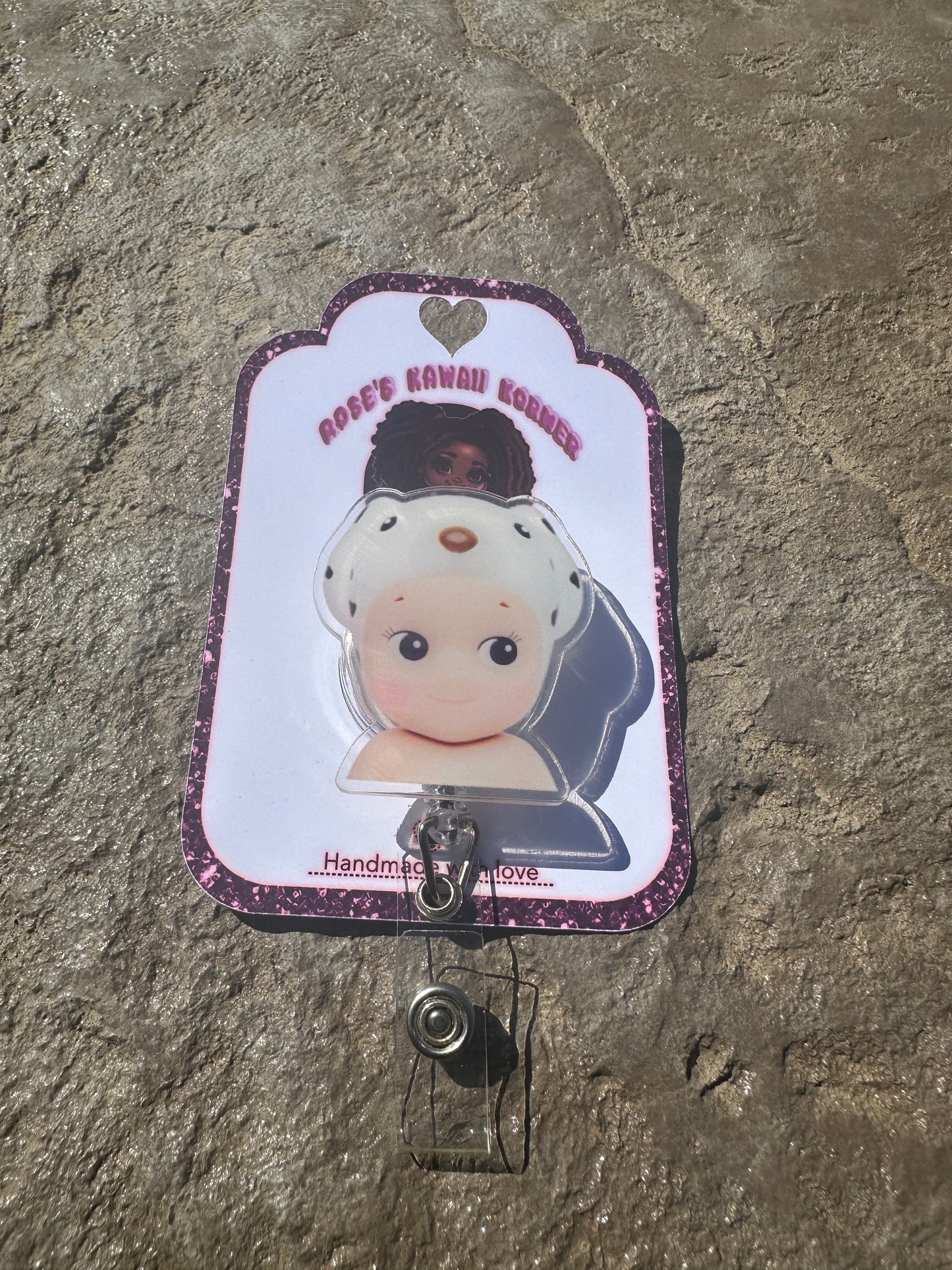 Sonny Angel inspired badge reels Acrylic