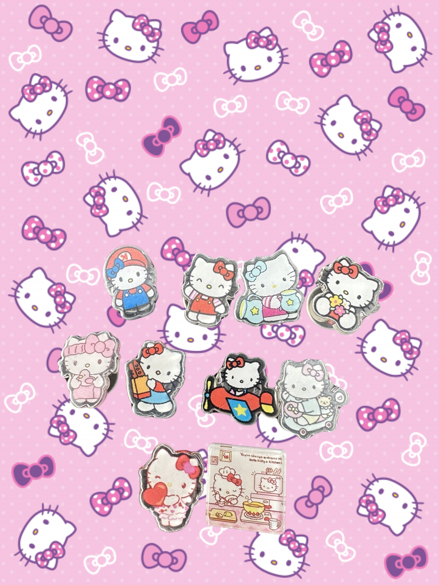Hello Kitty shoe charms| kawaii | 1,3,5,10 pcs