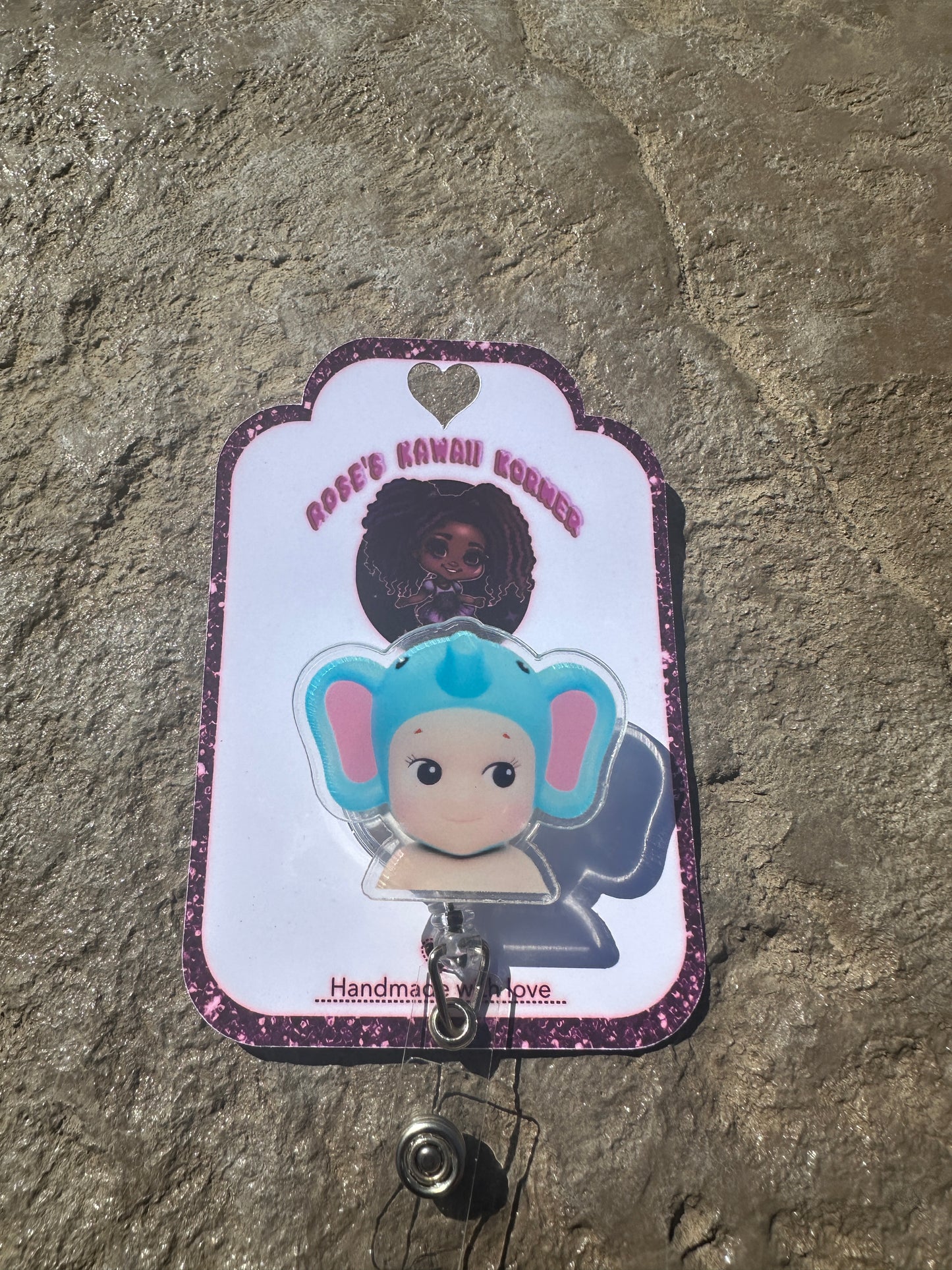 Sonny Angel inspired badge reels Acrylic
