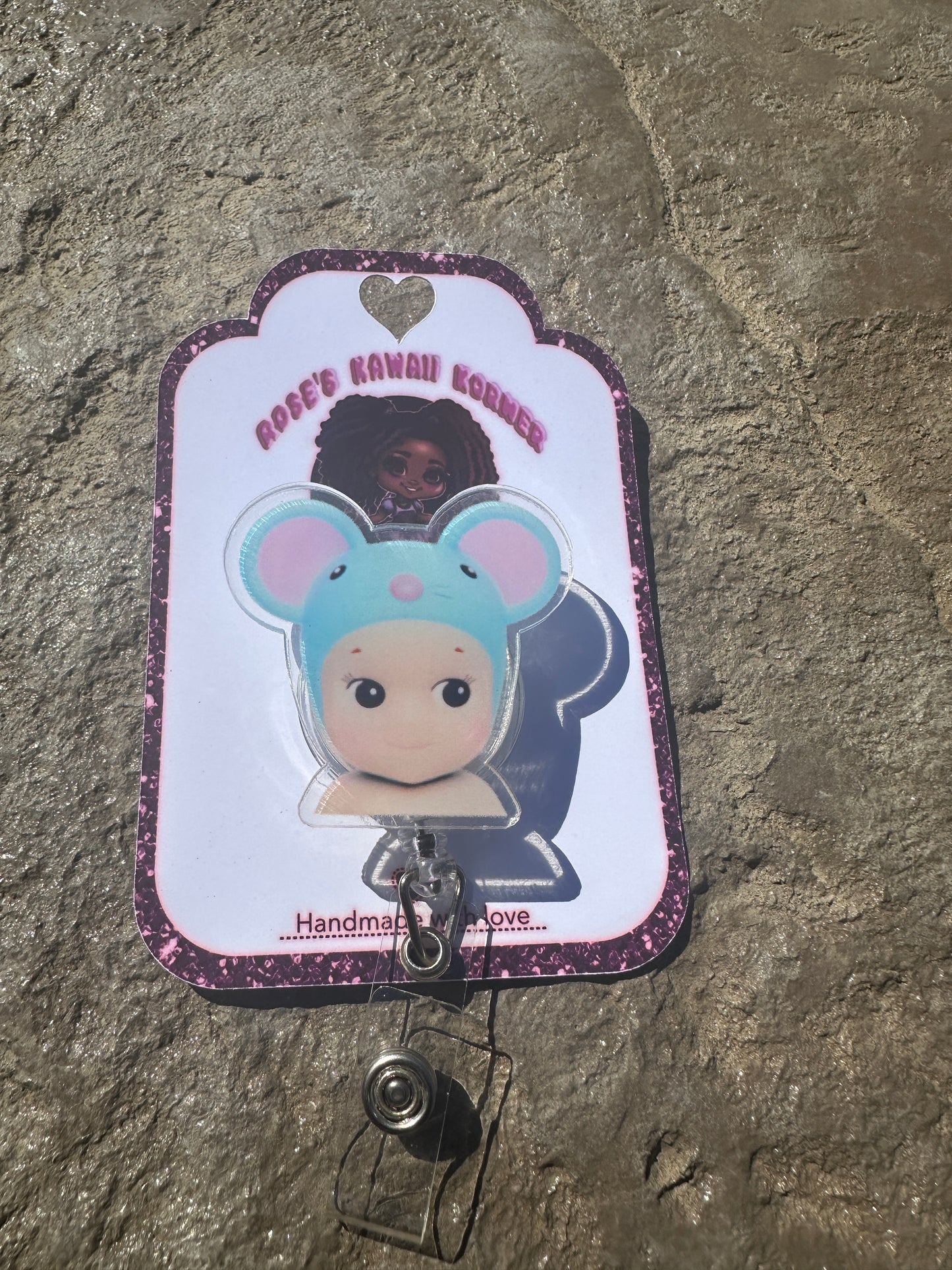 Sonny Angel inspired badge reels Acrylic