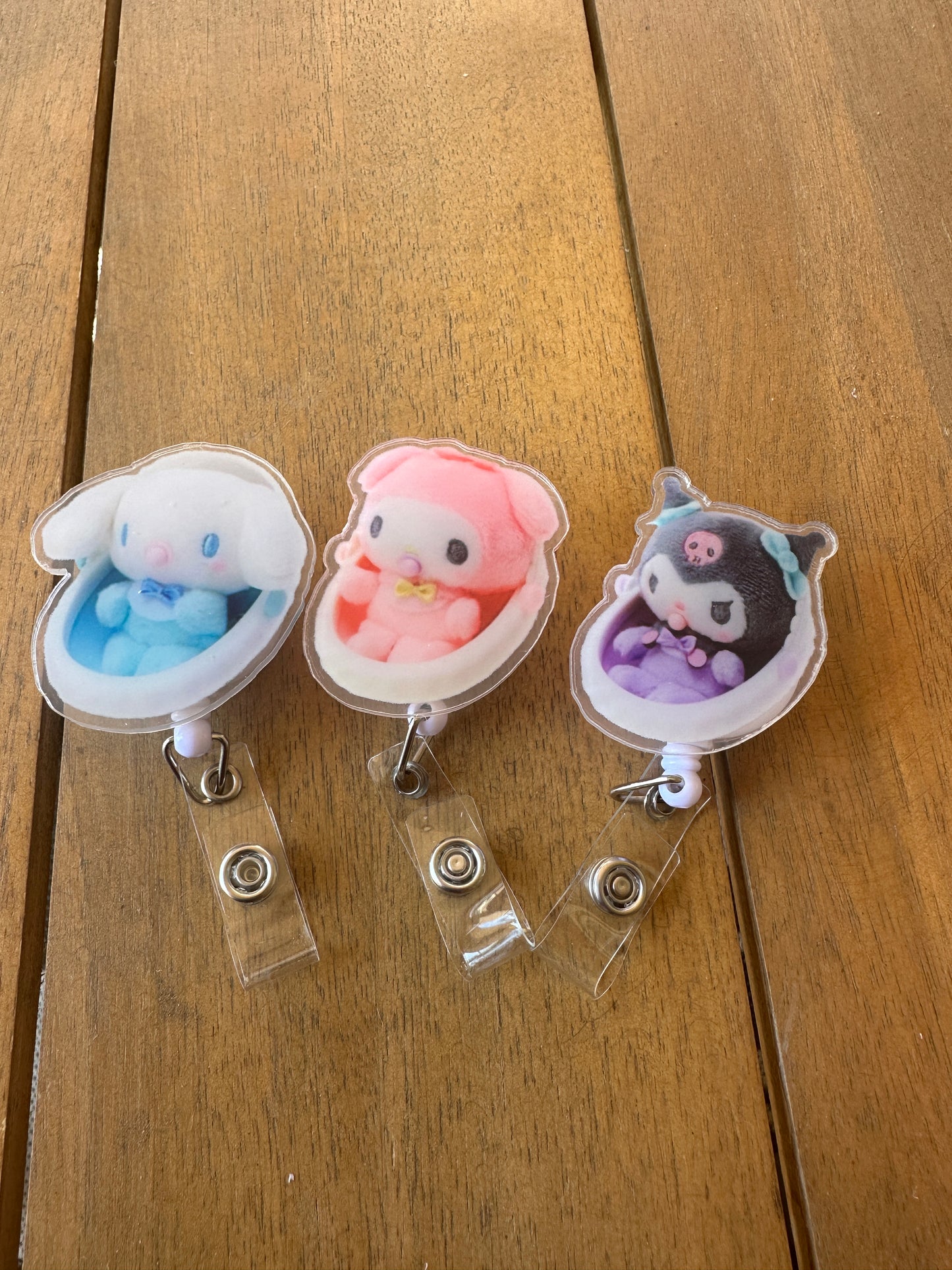 Kitty and Friends Kawaii Badge Reel ID Holders