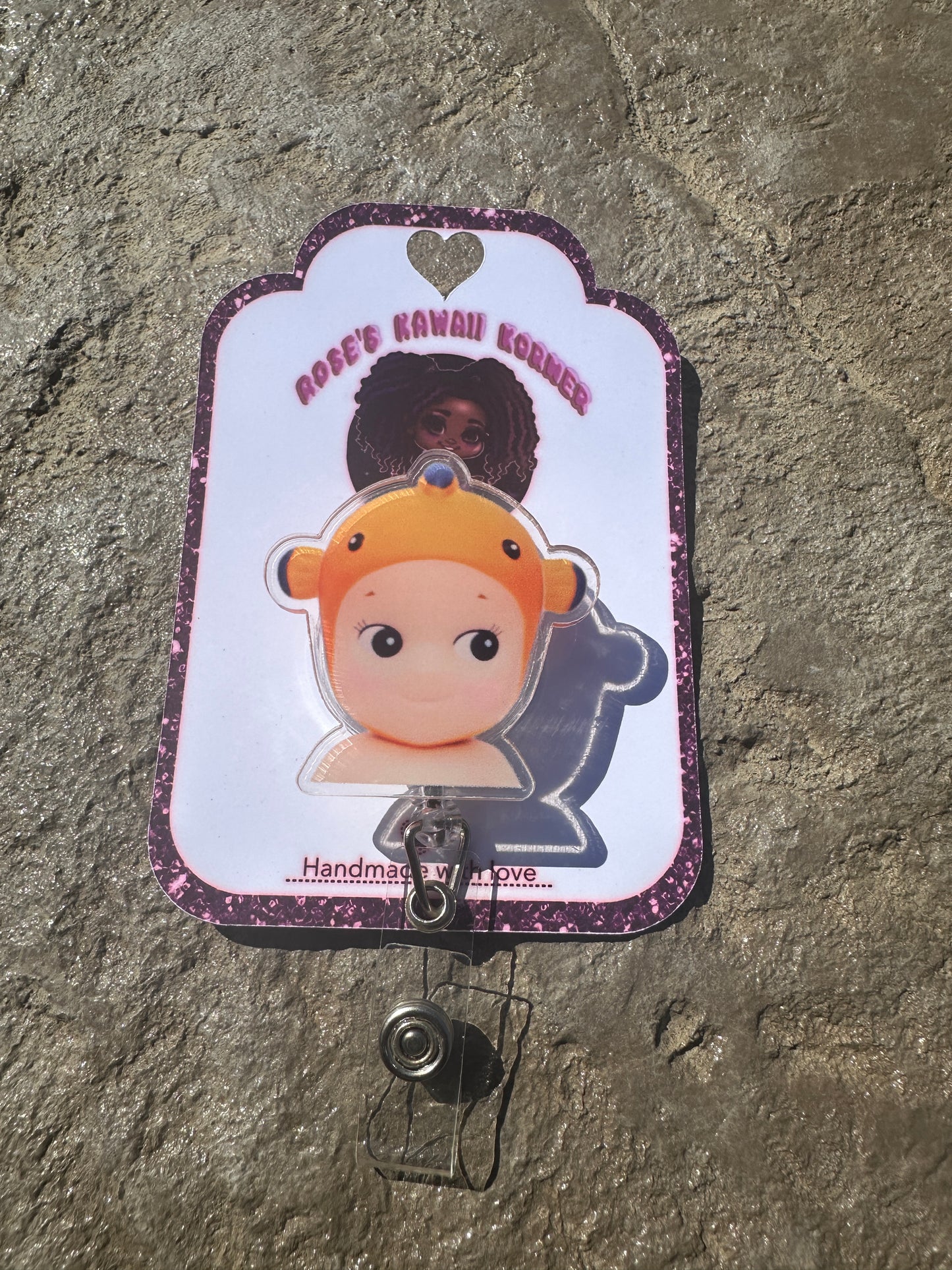 Sonny Angel inspired badge reels Acrylic
