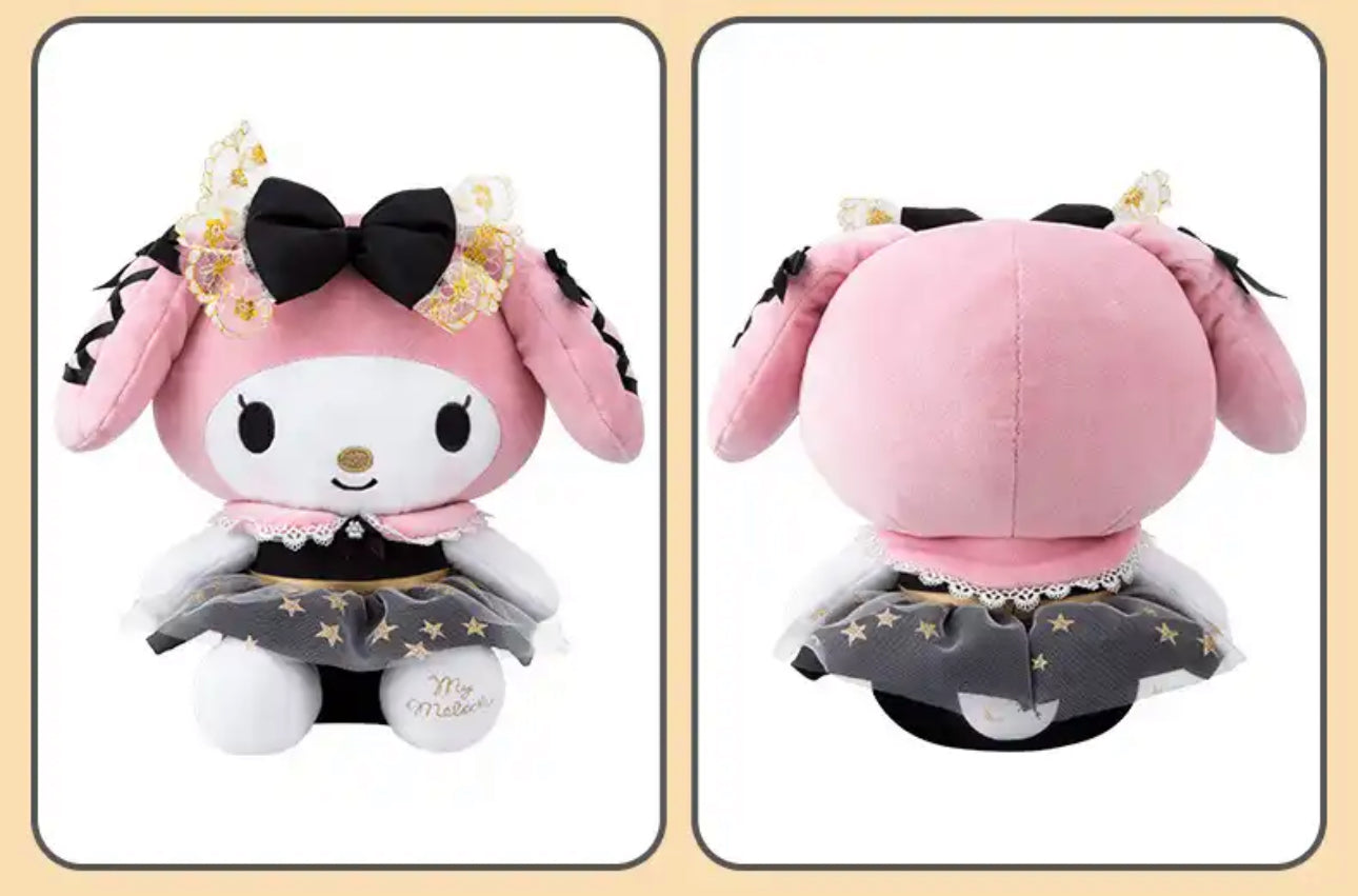 Kawaii Black and gold Kitty and Friends plush