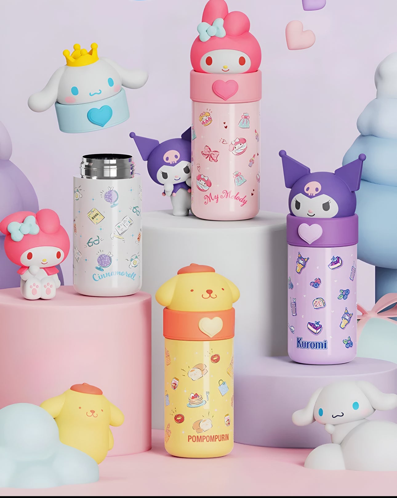 Kawaii thermos stainless steel 13oz