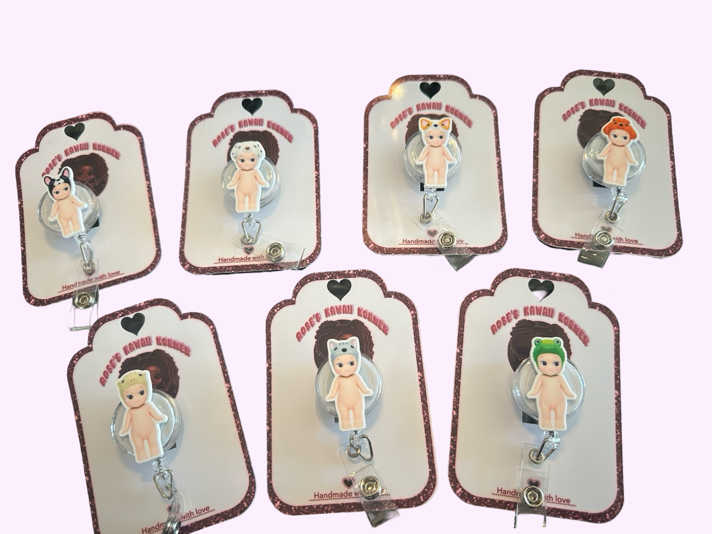 Sonny Angel inspired badge reels