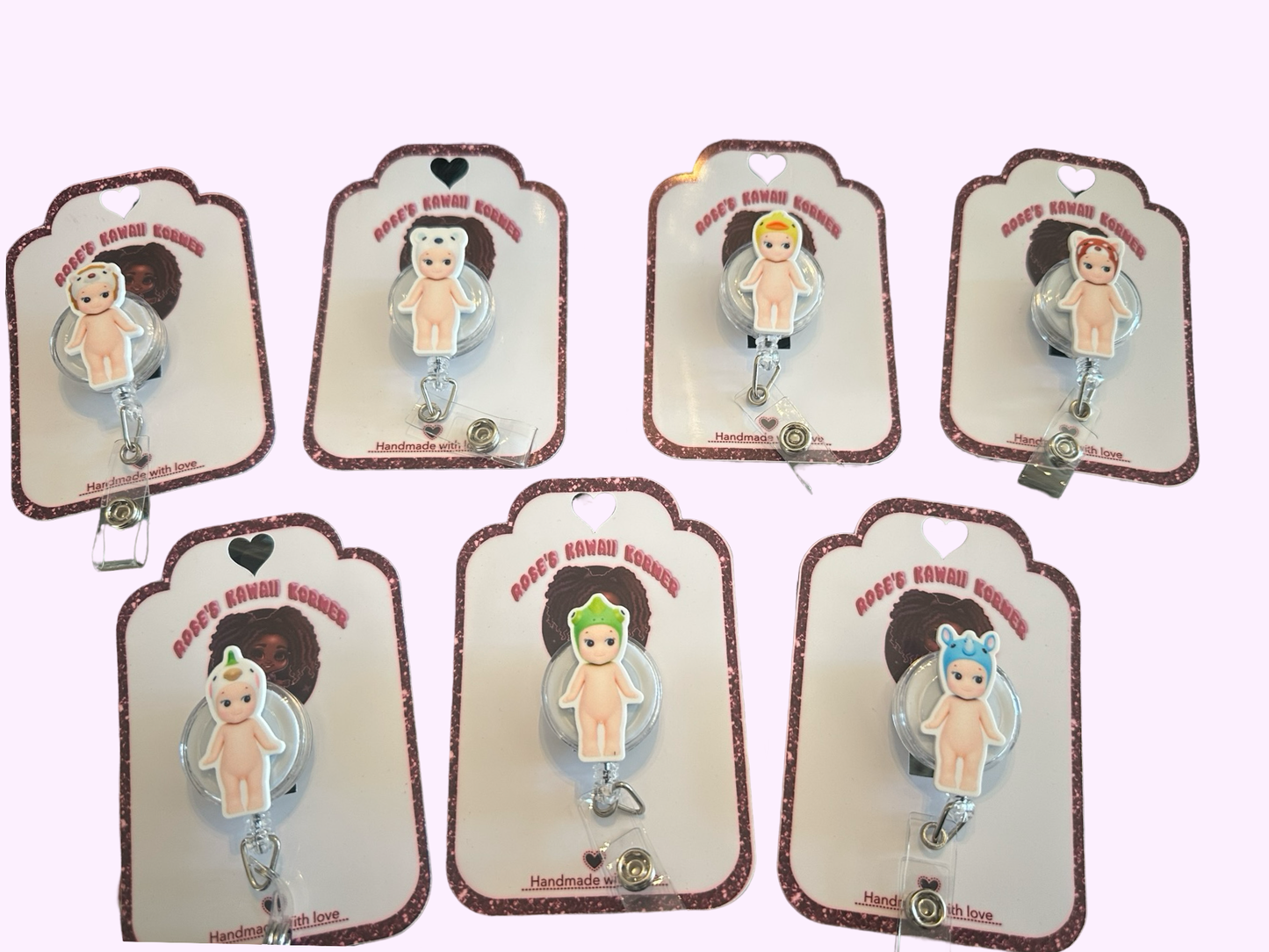 Sonny Angel inspired badge reels