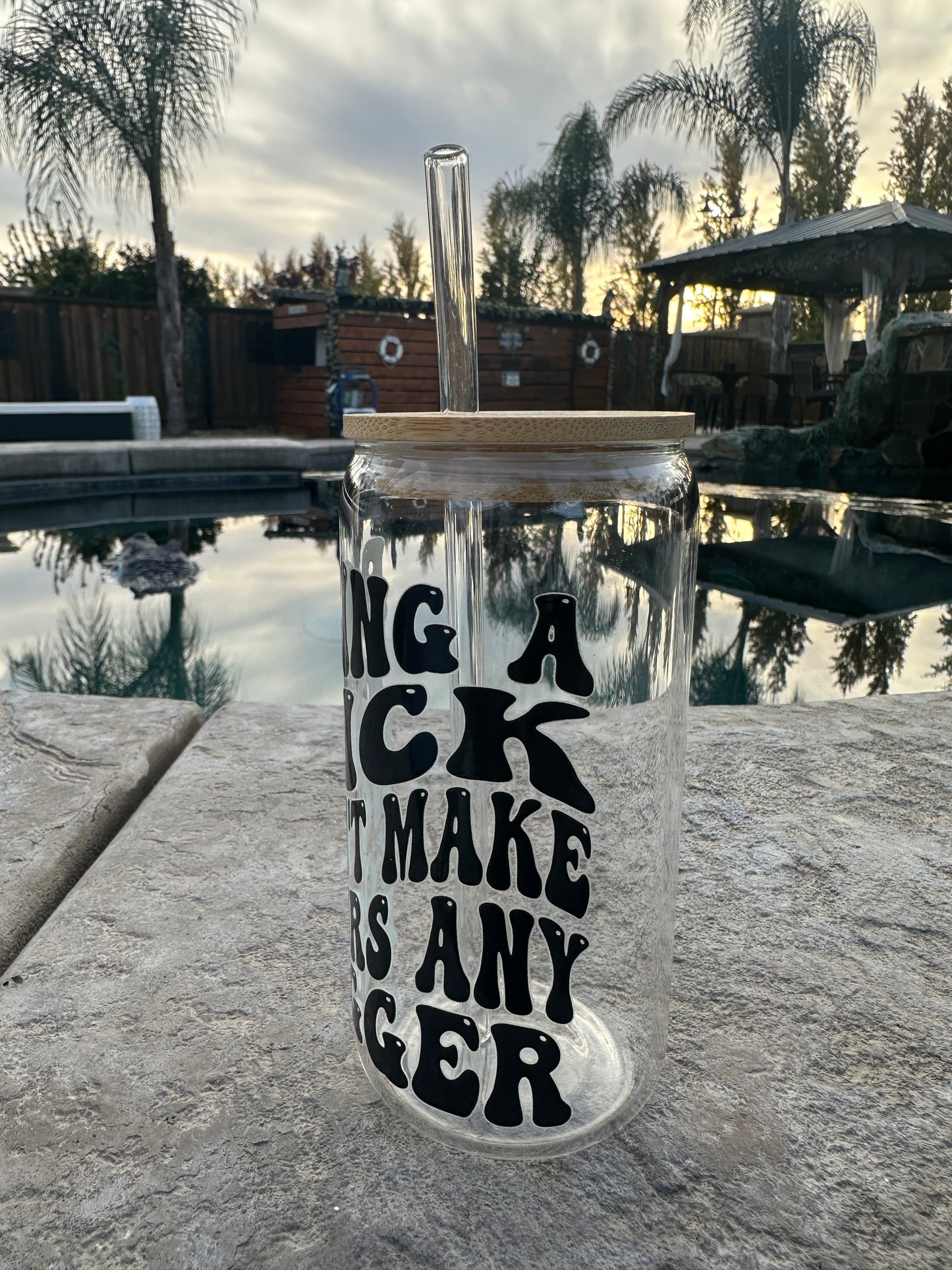 Being a D*** won’t make yours any bigger glass Libby can 