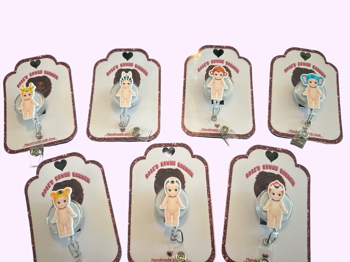 Sonny Angel inspired badge reels