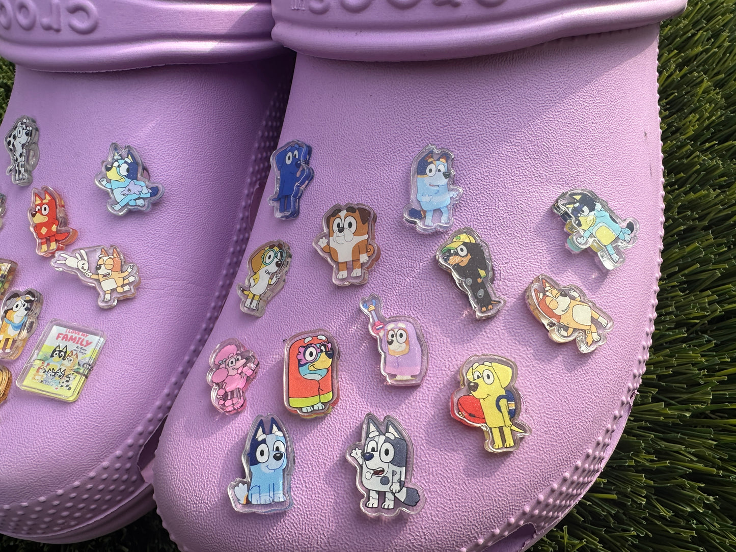 Bluey croc shoe charms 1,3,5,10 pcs