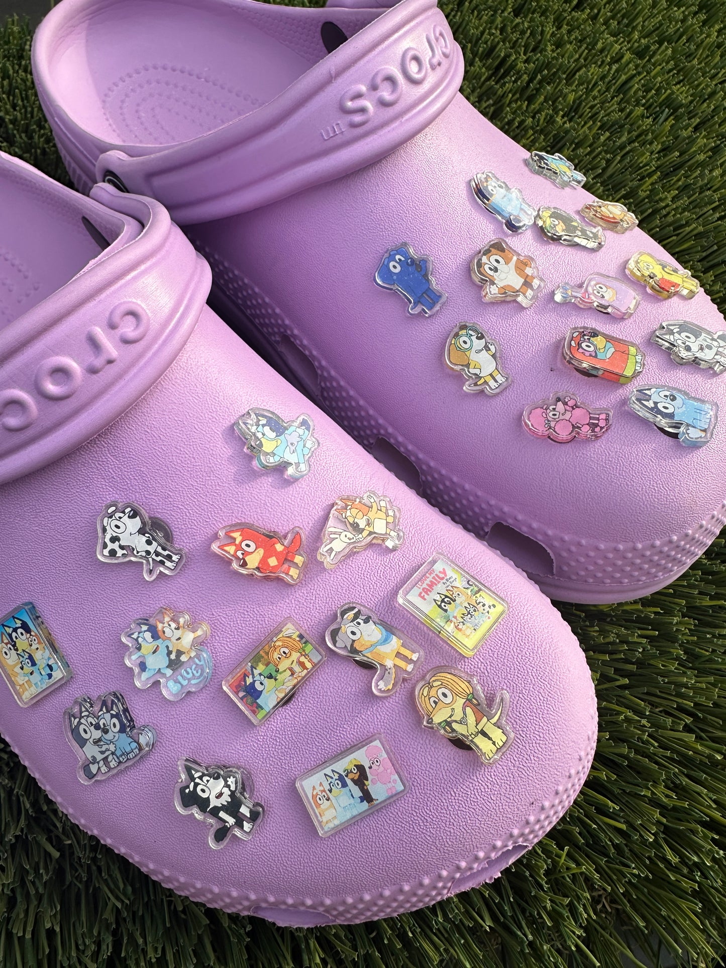 Bluey croc shoe charms 1,3,5,10 pcs
