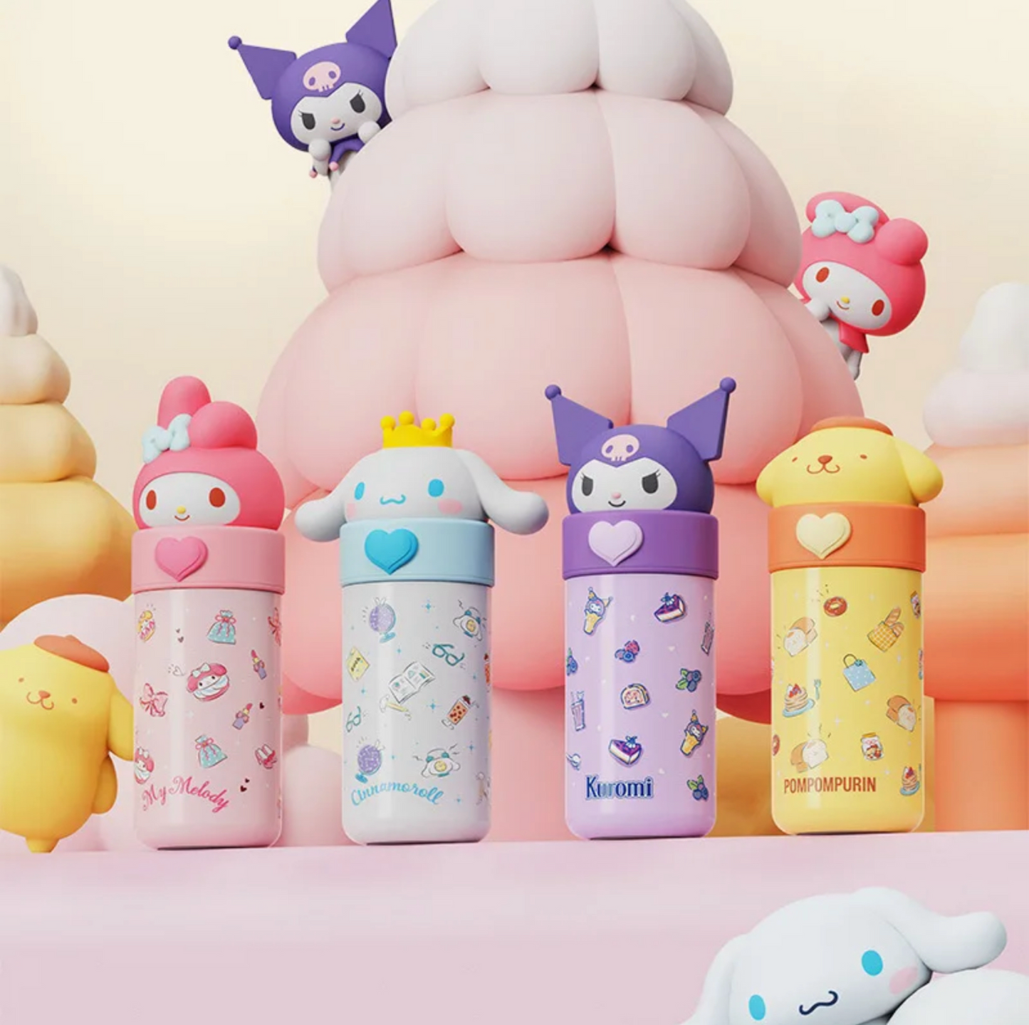Kawaii thermos stainless steel 13oz