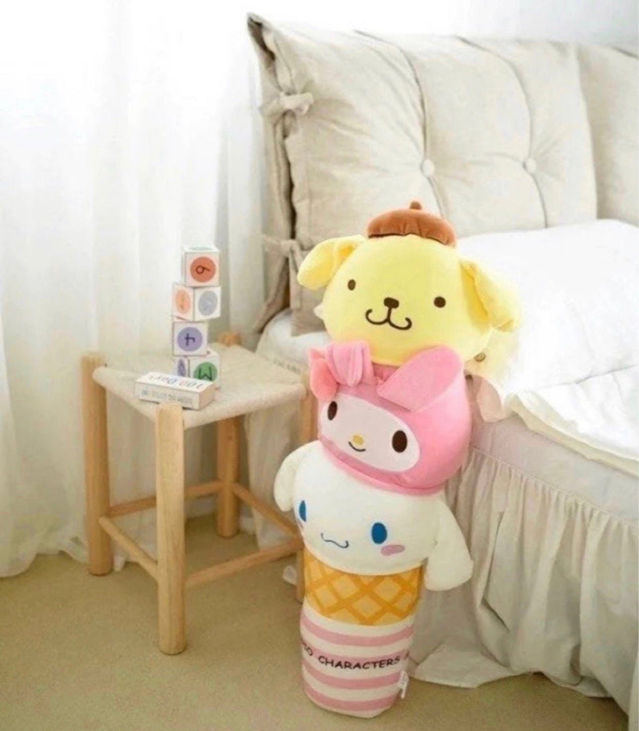 Sanrio Cinnamoroll and friends icecream scoop plush