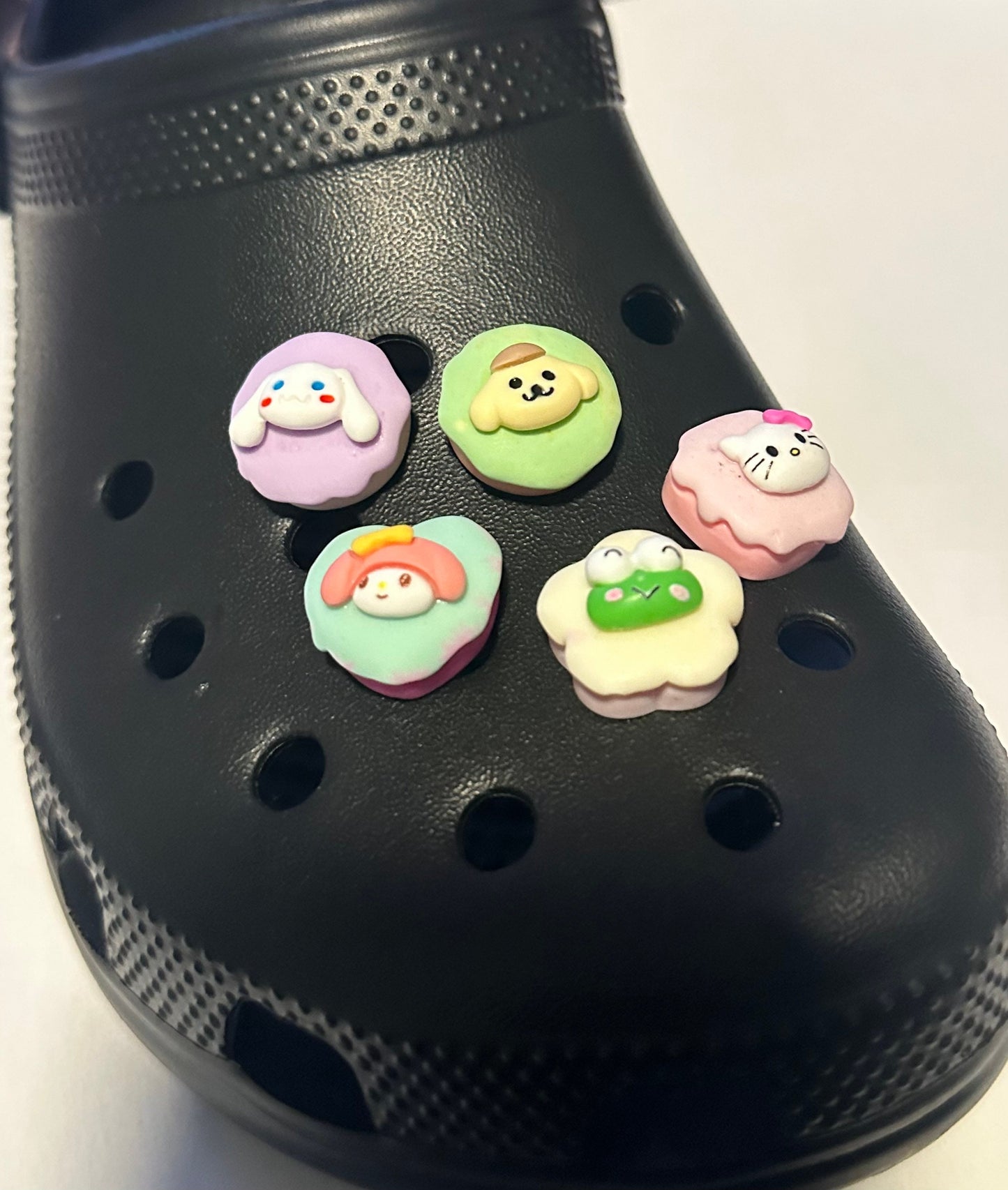 Shoe Charms| H Kitty| Kawaii| Keroppi | Melody | Pompompurin | Cake charms|