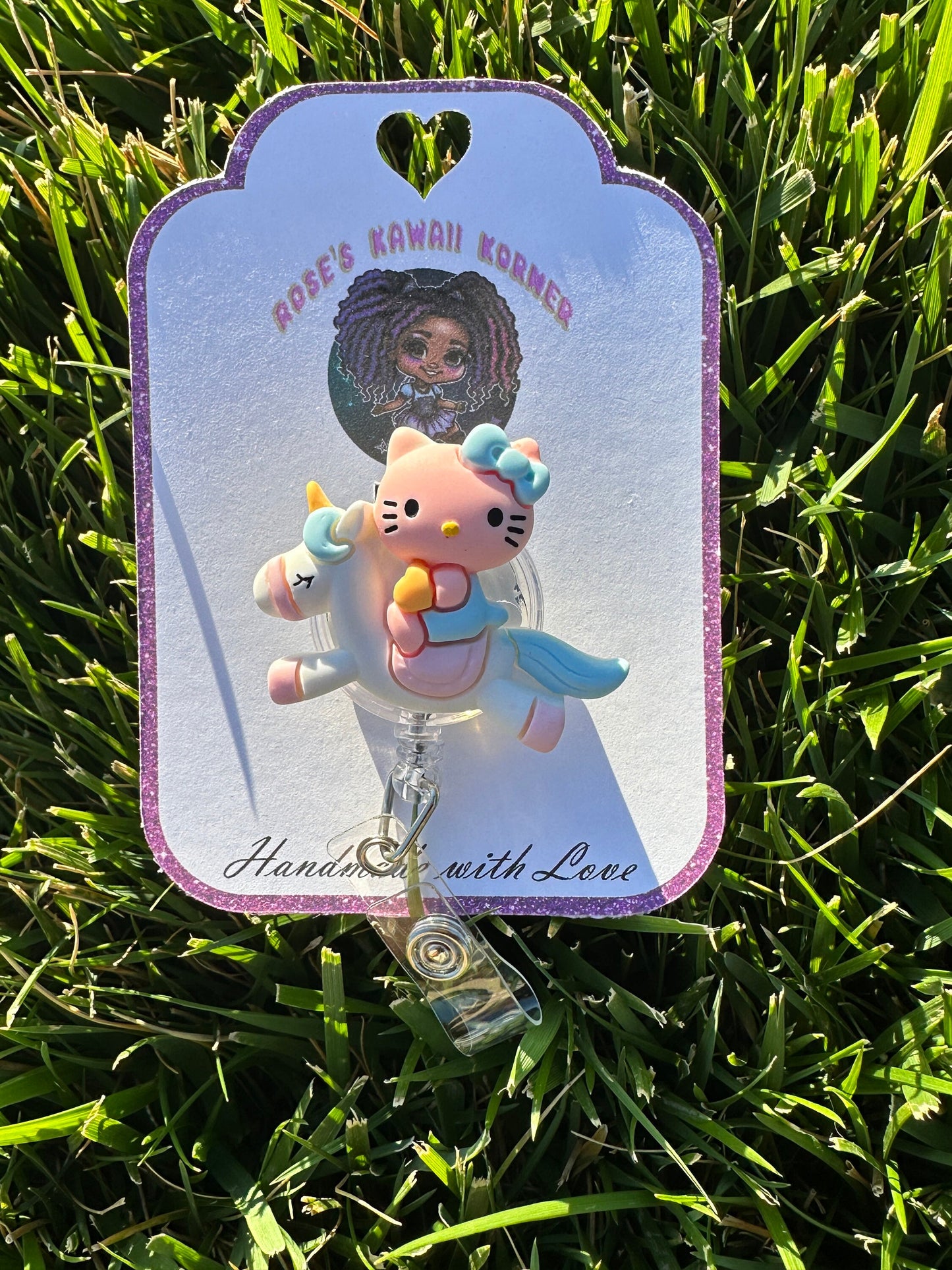 Retractable Badge Reels | Unicorn badge reels | kawaii | Kuro | Melody | Cinnmonroll | Nurse | RN | Dental Assistant | sanriod | ID Holder|