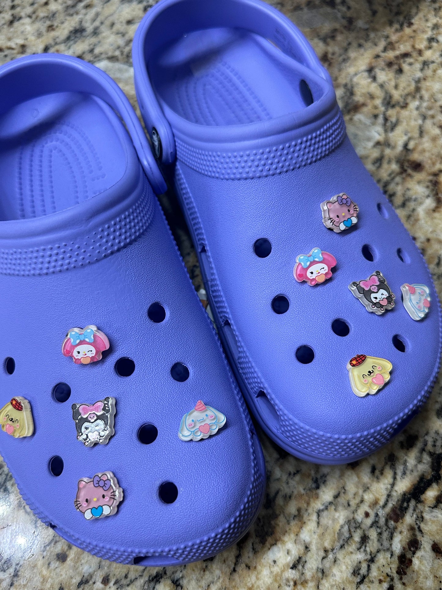 Kawaii shoe charms | Melody | Cinnamoroll | San | Pompompurin | aesthetic | 3D charms | Pastel | Gifts for girls and boys |