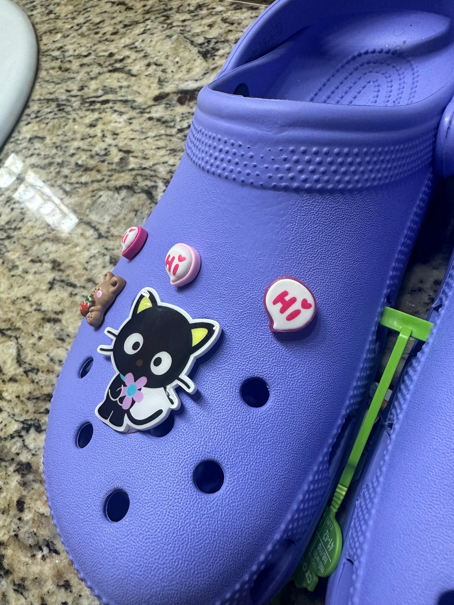Hi! | Hi shoe charms | Hello | conversation starter | hi there shoe charms | unique charms | cute | cute Shoe charms