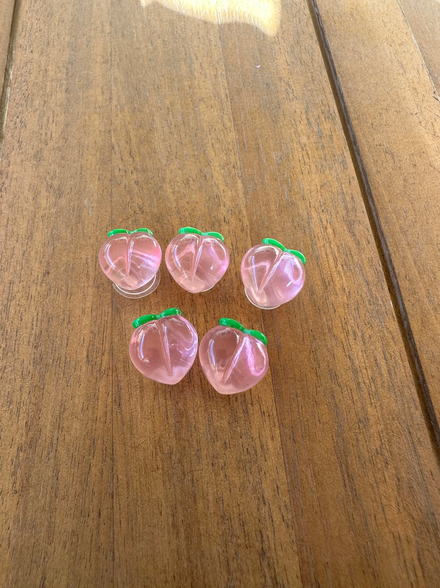 Jelly shoe charm | aesthetic | Juicy peach | translucent | clear charms | Jelly charms | Peach | Shoe | | Shoe charm | Kawaii | Peaches |