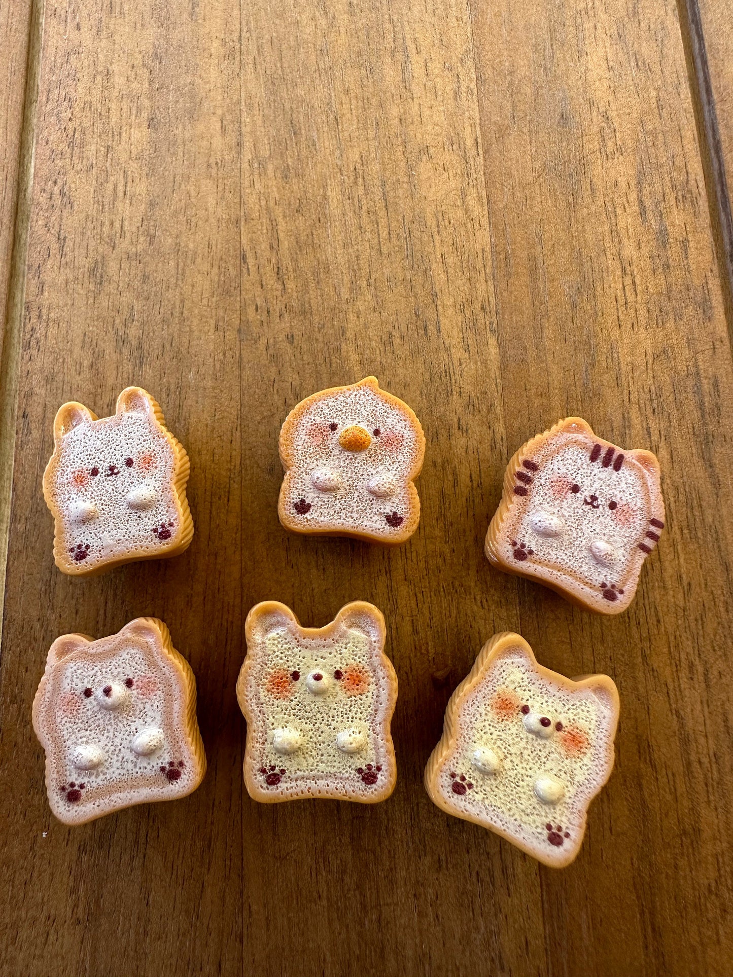 Animal Toast Shoe Charms | Food charms | Buttered Toast | 3D | Crock Charms | 3D Shoe charms | funny charms | unique shoe charms | Animals