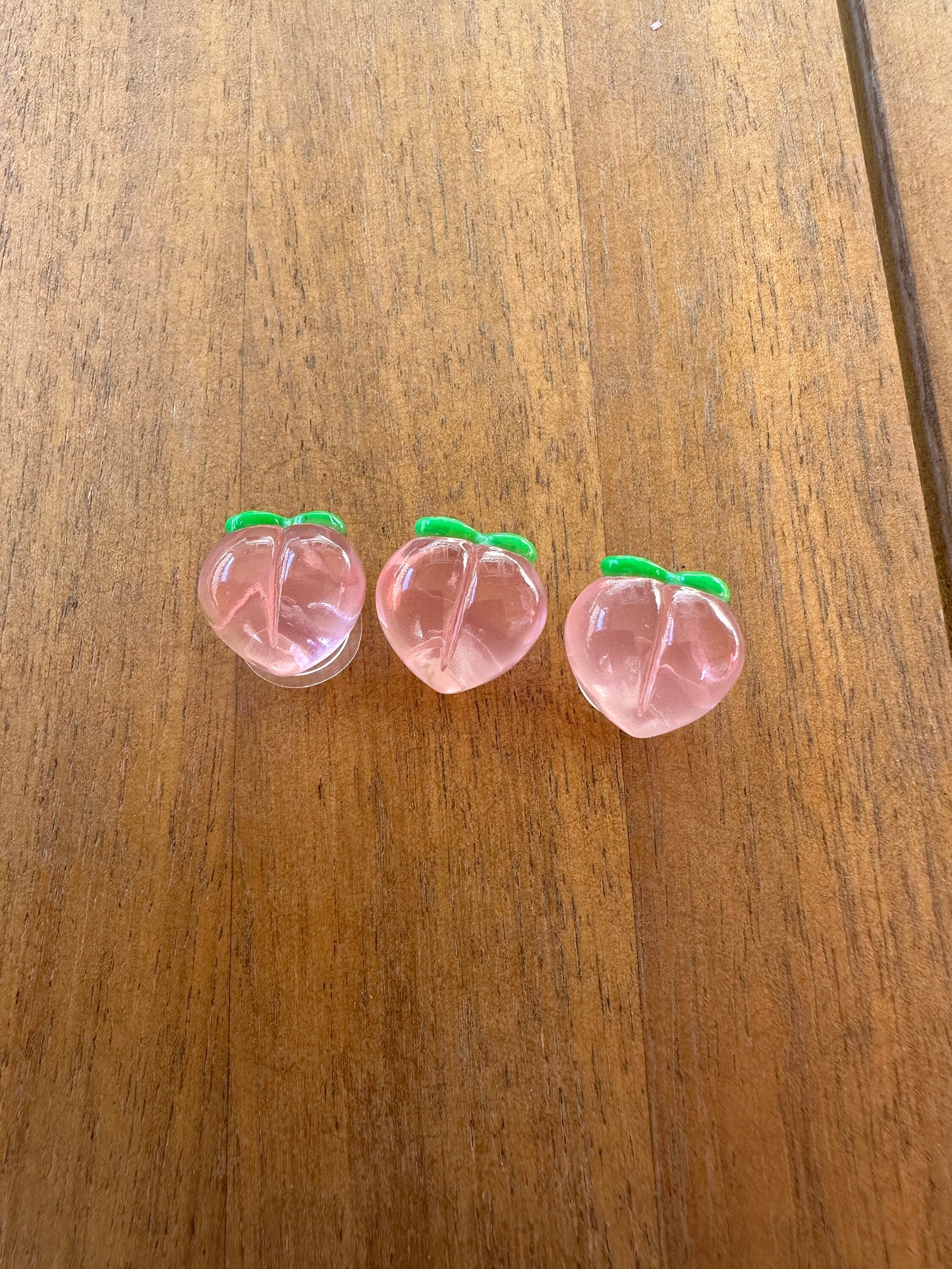Jelly shoe charm | aesthetic | Juicy peach | translucent | clear charms | Jelly charms | Peach | Shoe | | Shoe charm | Kawaii | Peaches |