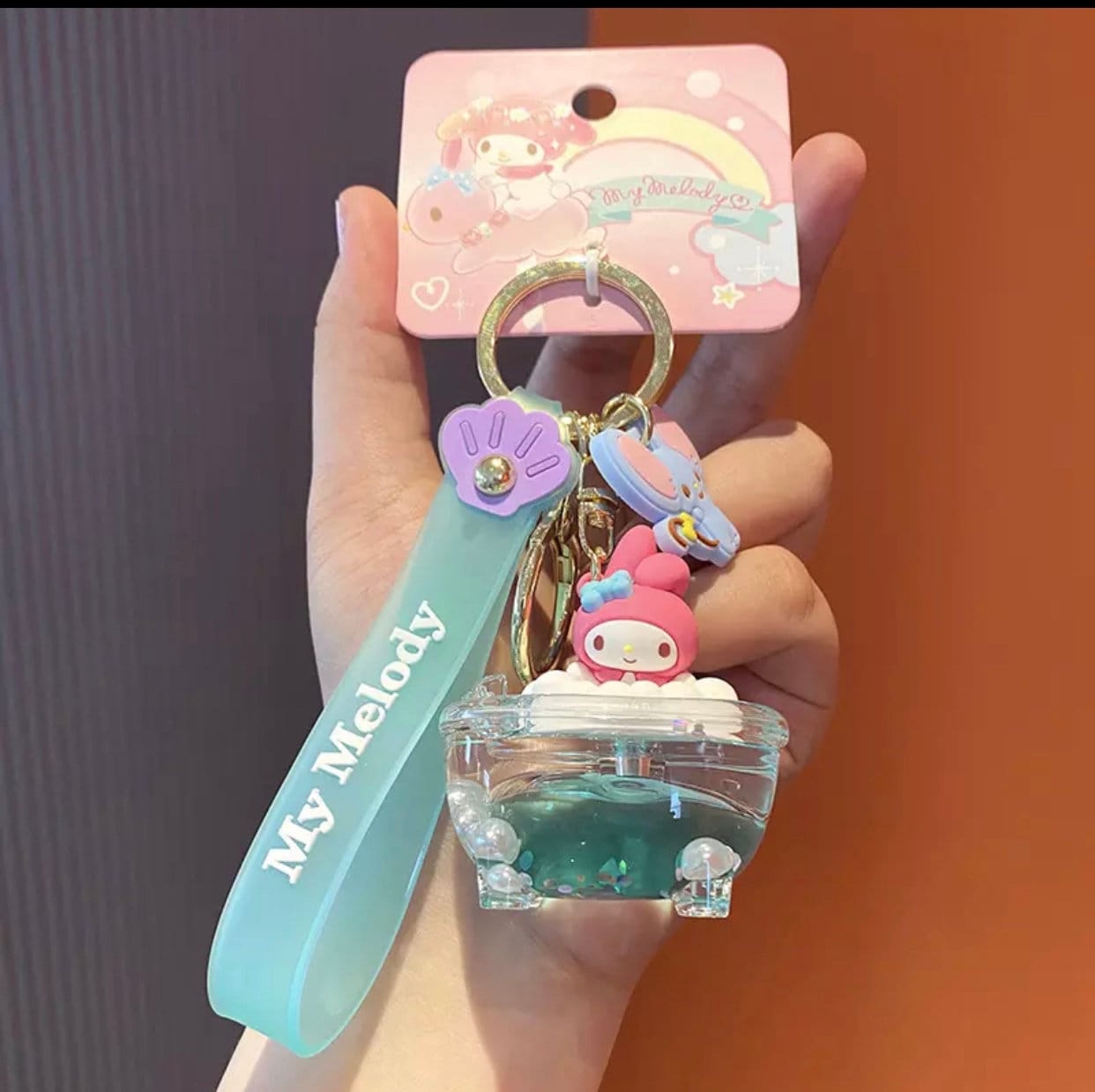 Kawaii | liquid keychain| Bubble Bath Collectible Keychains (Varying Styles)