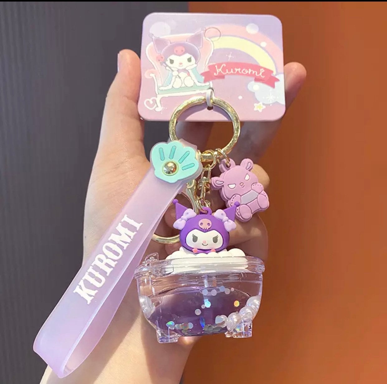 Kawaii | liquid keychain| Bubble Bath Collectible Keychains (Varying Styles)