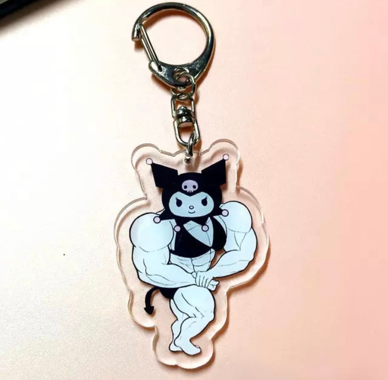 Buff Sanriod | weightlifting | muscled | buff cinnamoroll | health | Gym | Strong | bodybuilder | body building |Acrylic Keychain (Various)