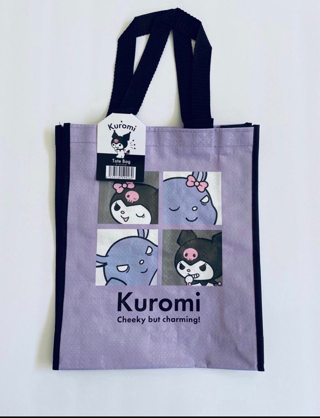 Kuromi reusable tote bag