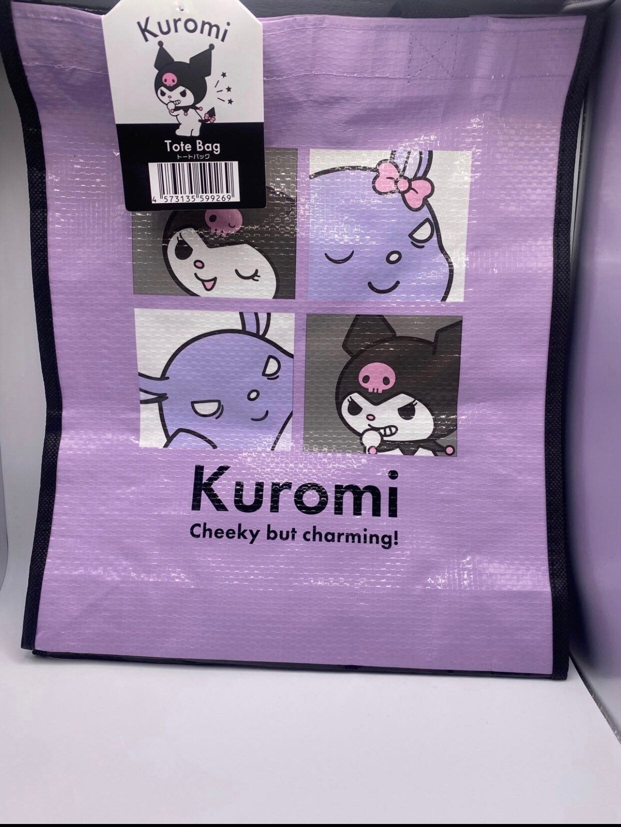 Kuromi reusable tote bag