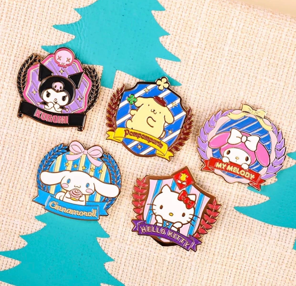 Sanriod | Brooch | Pin | enamel | Kuromi | Pompompurin | Cinnamoroll | kawaii | Badge (Various)