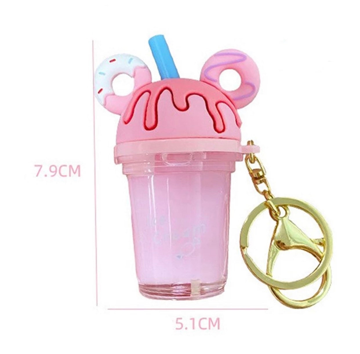 Mouse head / ears Milkshake key chain