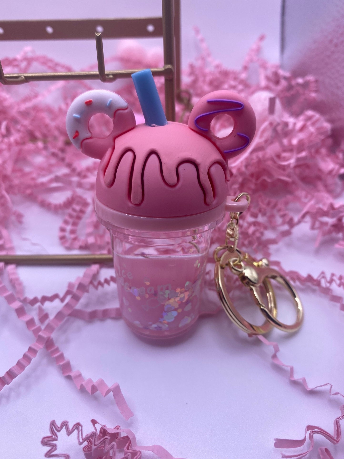 Mouse head / ears Milkshake key chain